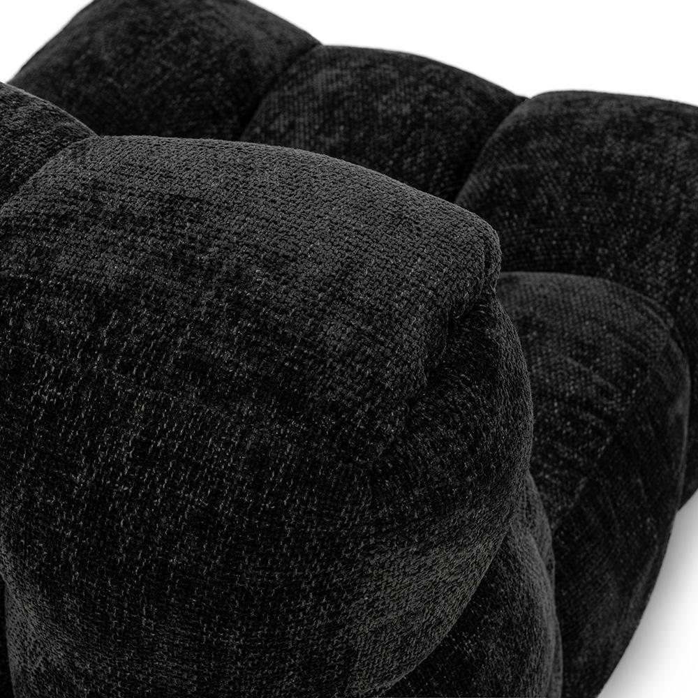 Classic Home  - Roba Upholstered Fabric Swivel Lounge Chair - Black - 53051761 veiw 7