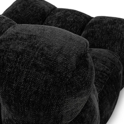 Classic Home  - Roba Upholstered Fabric Swivel Lounge Chair - Black - 53051761 veiw 7