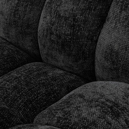 Classic Home  - Roba Upholstered Fabric Swivel Lounge Chair - Black - 53051761 veiw 8