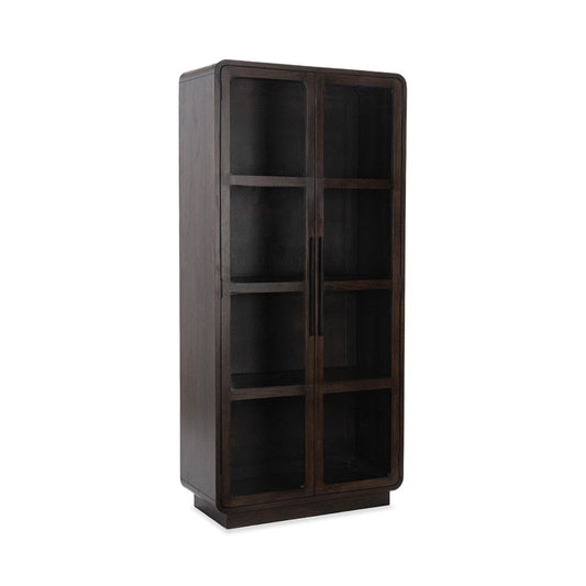 Classic Home  - Rogers Mango Wood Curio Cabinet - Dark Brown - 52010928 veiw 1