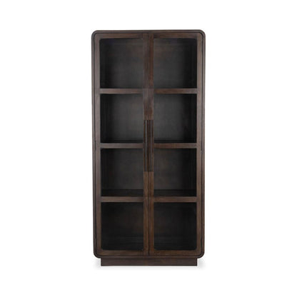 Classic Home  - Rogers Mango Wood Curio Cabinet - Dark Brown - 52010928 veiw 2