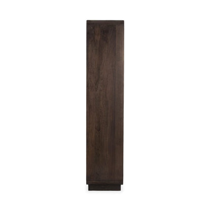 Classic Home  - Rogers Mango Wood Curio Cabinet - Dark Brown - 52010928 veiw 4