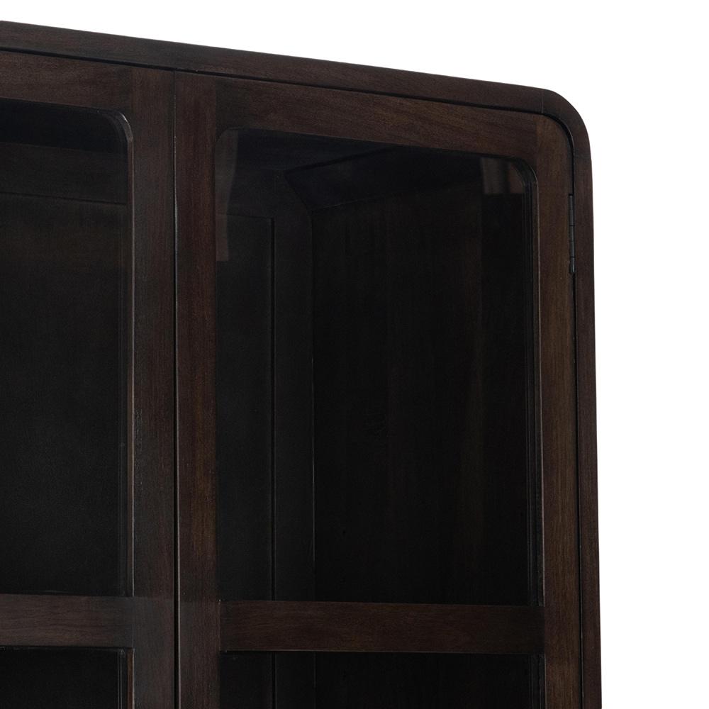 Classic Home  - Rogers Mango Wood Curio Cabinet - Dark Brown - 52010928 veiw 6