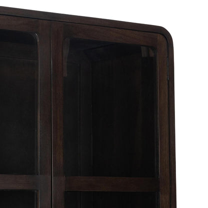 Classic Home  - Rogers Mango Wood Curio Cabinet - Dark Brown - 52010928 veiw 6