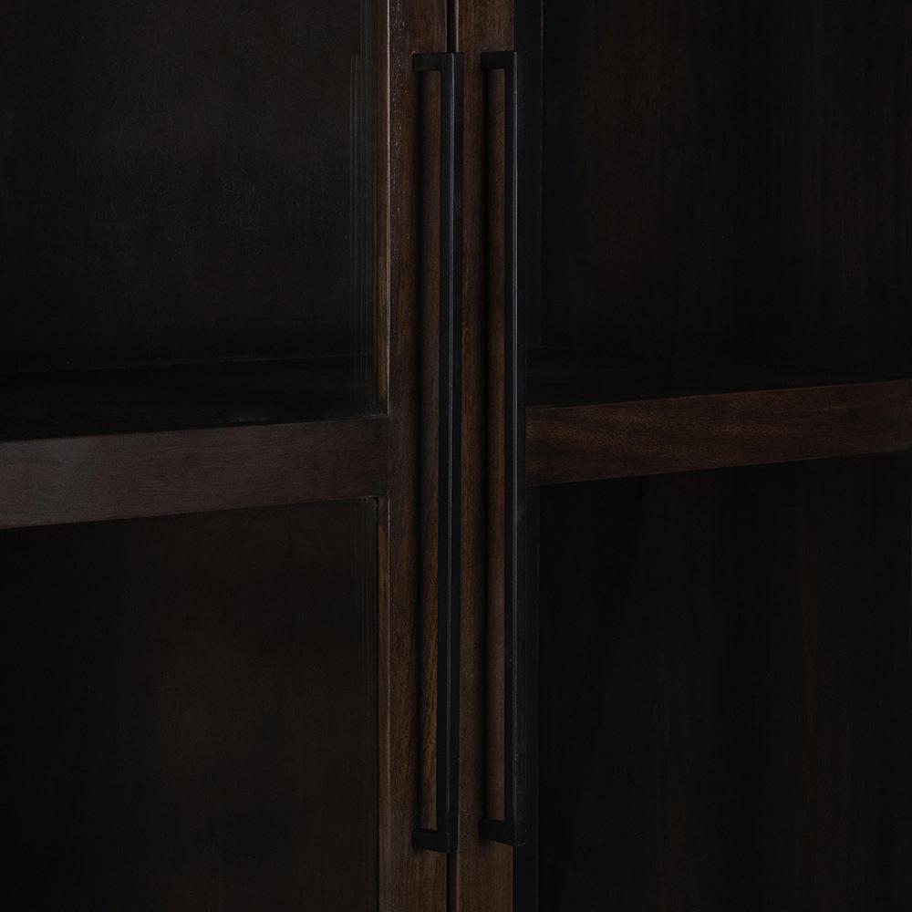 Classic Home  - Rogers Mango Wood Curio Cabinet - Dark Brown - 52010928 veiw 7