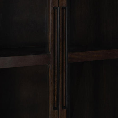 Classic Home  - Rogers Mango Wood Curio Cabinet - Dark Brown - 52010928 veiw 7