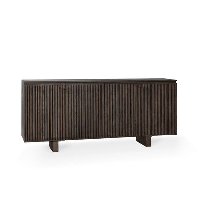 Classic Home - Roya 82in  Oak Wood 3-Door Sideboard Buffet In Toasted Brown - 52004158 veiw 1