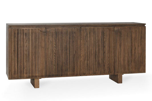 Classic Home - Roya 82in  Oak Wood 3-Door Sideboard Buffet In Toasted Brown - 52004158 veiw 1