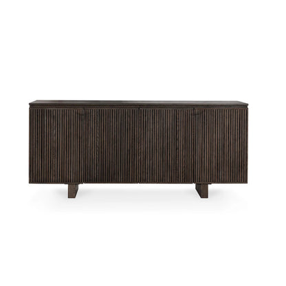 Classic Home - Roya 82in  Oak Wood 3-Door Sideboard Buffet In Toasted Brown - 52004158 veiw 2