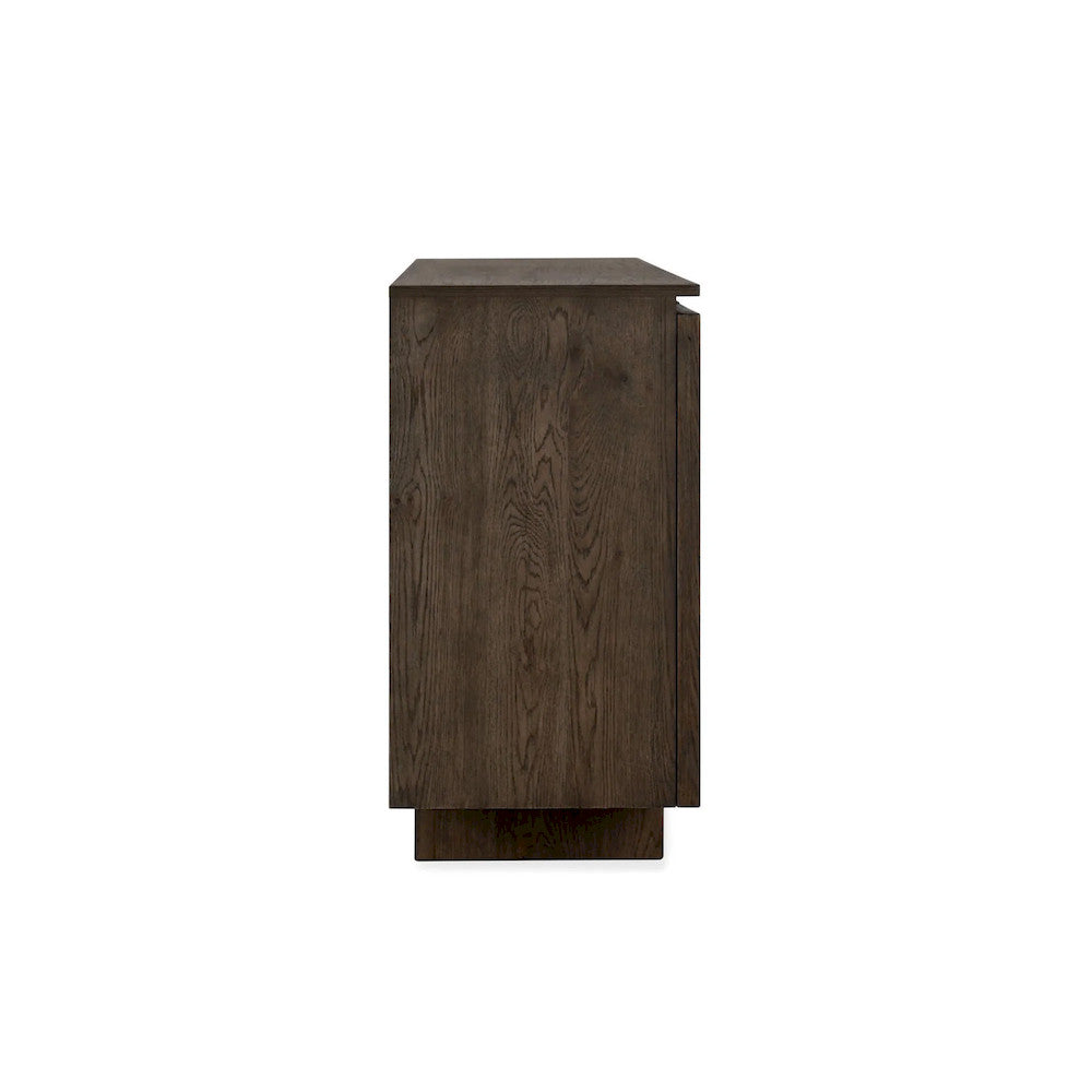 Classic Home - Roya 82in  Oak Wood 3-Door Sideboard Buffet In Toasted Brown - 52004158 veiw 3