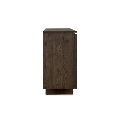 Classic Home - Roya 82in  Oak Wood 3-Door Sideboard Buffet In Toasted Brown - 52004158 veiw 3