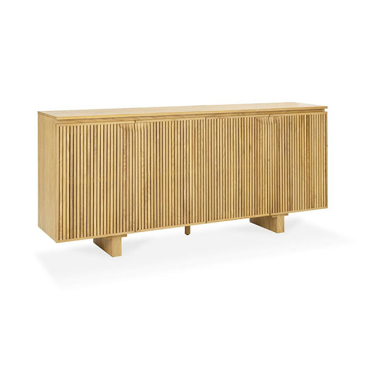 Classic Home  - Roya Oak Wood 4-Door Sideboard Buffet - Oak Natural - 52004206 veiw 1