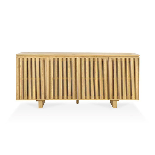 Classic Home  - Roya Oak Wood 4-Door Sideboard Buffet - Oak Natural - 52004206 veiw 2