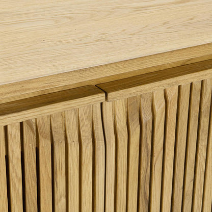 Classic Home  - Roya Oak Wood 4-Door Sideboard Buffet - Oak Natural - 52004206 veiw 5