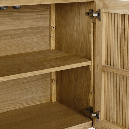 Classic Home  - Roya Oak Wood 4-Door Sideboard Buffet - Oak Natural - 52004206 veiw 6