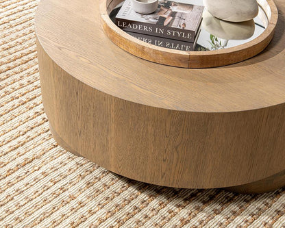 Classic Home  - Runa Wood Coffee Table - Latte Brown - 51031722 veiw 9