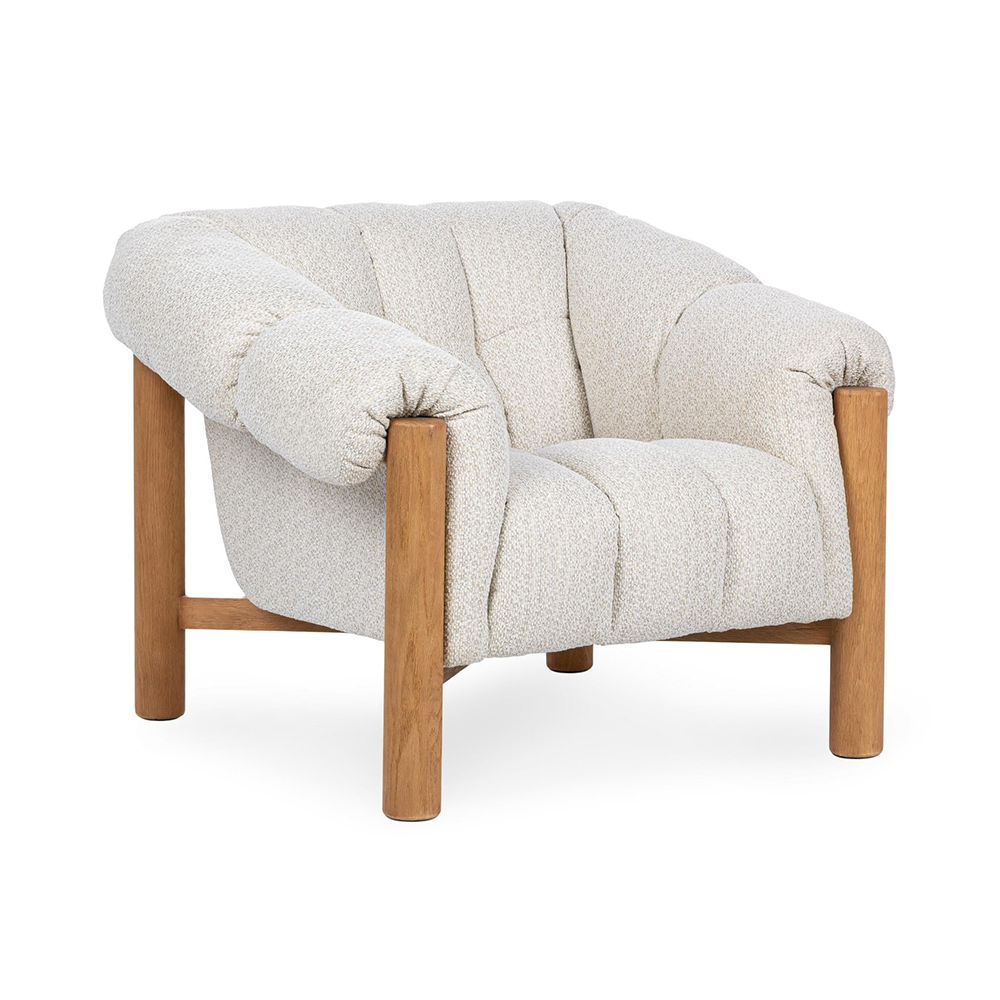 Classic Home - Sansa Upholstered Accent Chair - Cream - 53051819 view 1