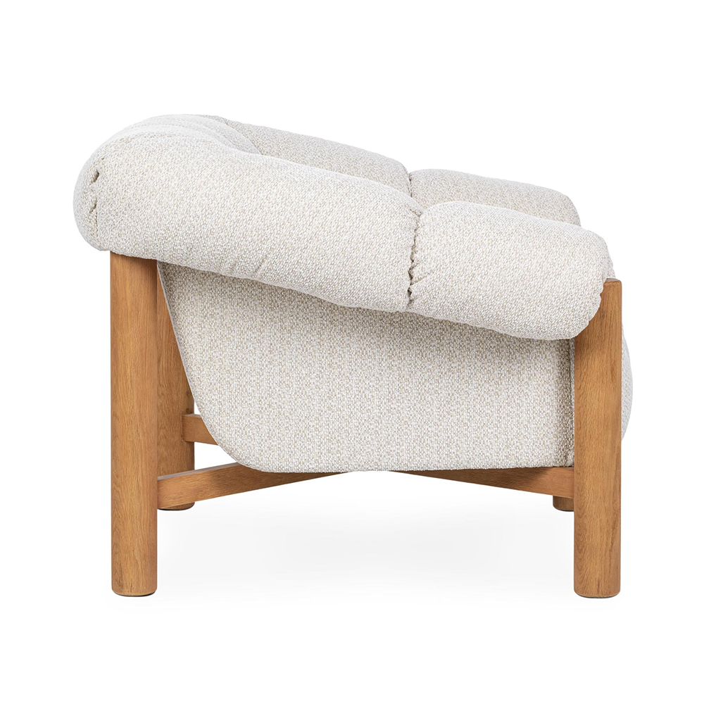 Classic Home - Sansa Upholstered Accent Chair - Cream - 53051819 view 2