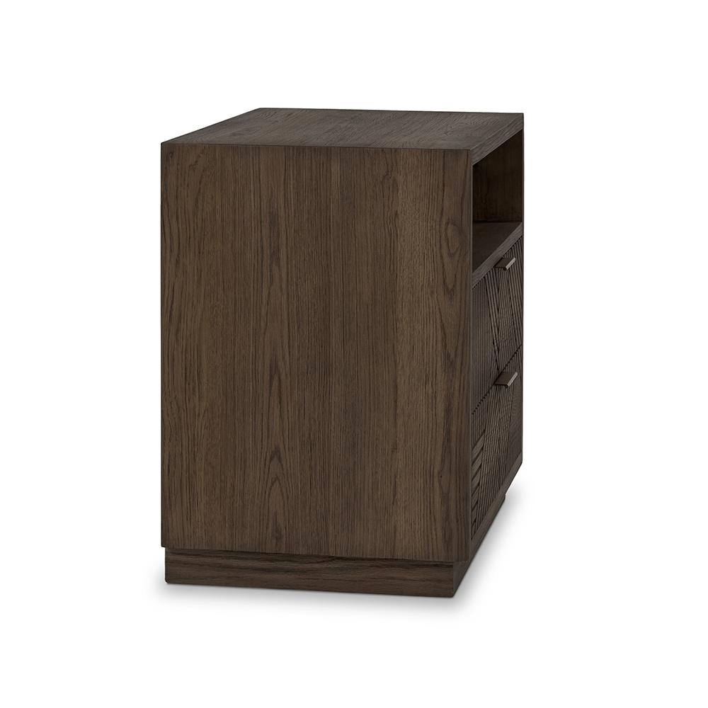 Classic Home  - Santa Clara 2-Drawer Wood Night Stand - Toasted Brown - 54003213 veiw 4
