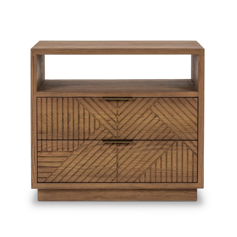 Classic Home - Santa Clara 2-Drawer Wood Night Stand - 54010253 veiw 2