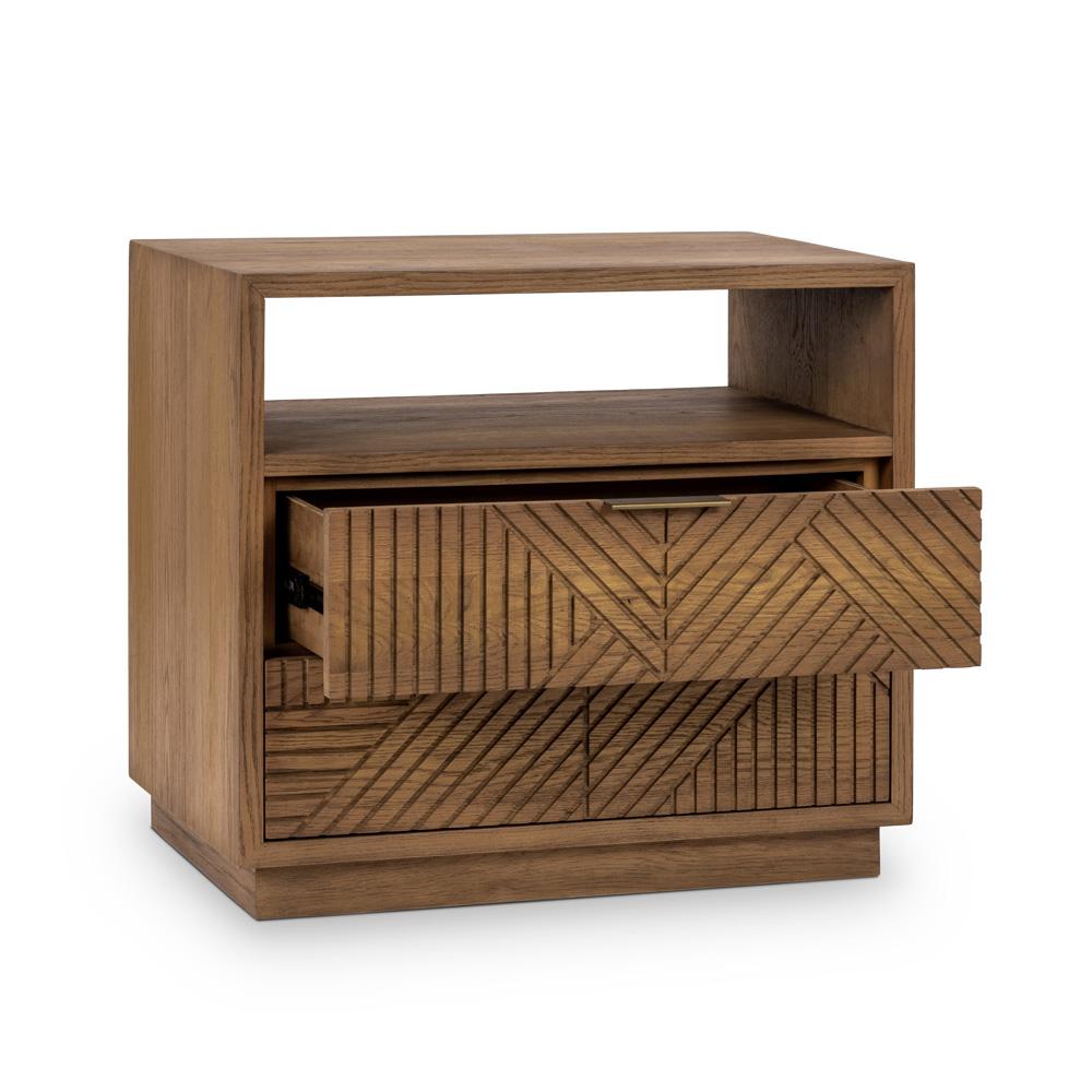 Classic Home - Santa Clara 2-Drawer Wood Night Stand - 54010253 veiw 3