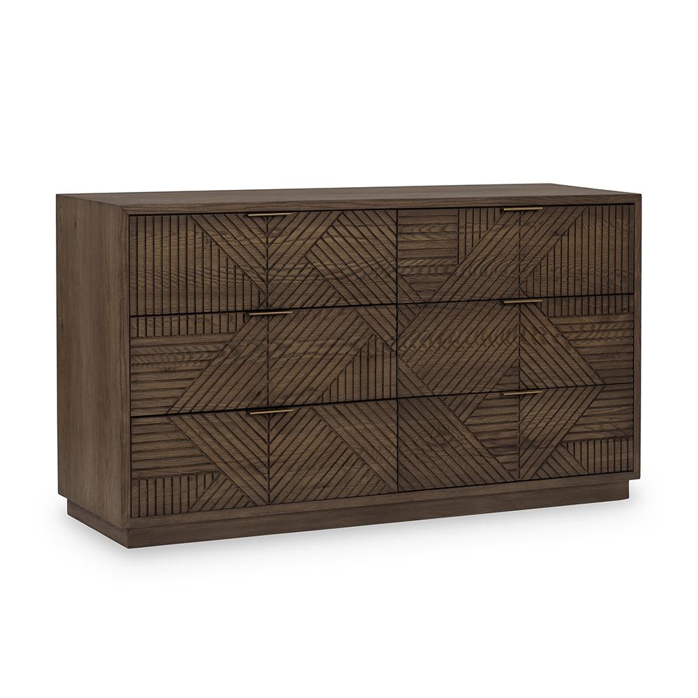 Classic Home  - Santa Clara 6-Drawer Wood Dresser - Toasted Brown - 52004211 veiw 1