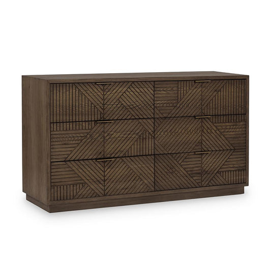 Classic Home  - Santa Clara 6-Drawer Wood Dresser - Toasted Brown - 52004211 veiw 1