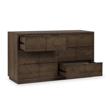 Classic Home  - Santa Clara 6-Drawer Wood Dresser - Toasted Brown - 52004211 veiw 3