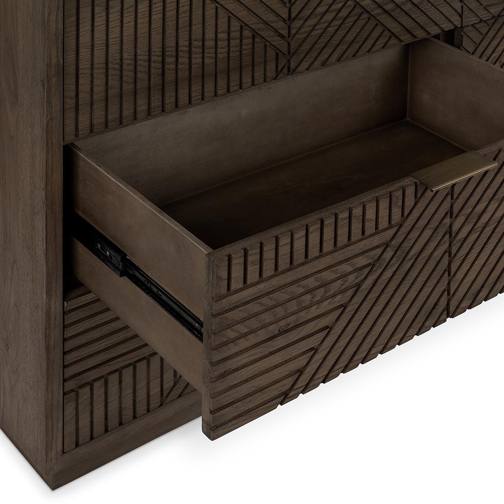 Classic Home  - Santa Clara 6-Drawer Wood Dresser - Toasted Brown - 52004211 veiw 7
