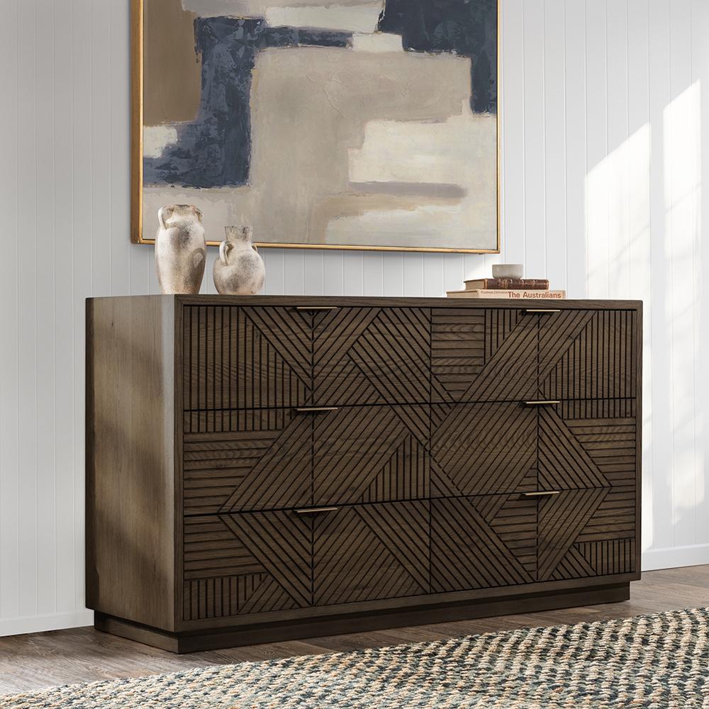 Classic Home  - Santa Clara 6-Drawer Wood Dresser - Toasted Brown - 52004211 veiw 10