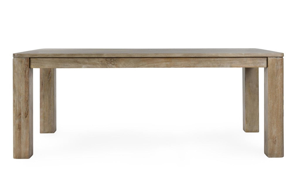 Classic Home - Sedia 78in Solid Wood Mango Dining Table In Ash - 51011878 veiw 2