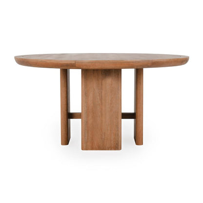 Classic Home - Selena 60in Round Mango Wood Dining Table In Umber - 51011770 veiw 2