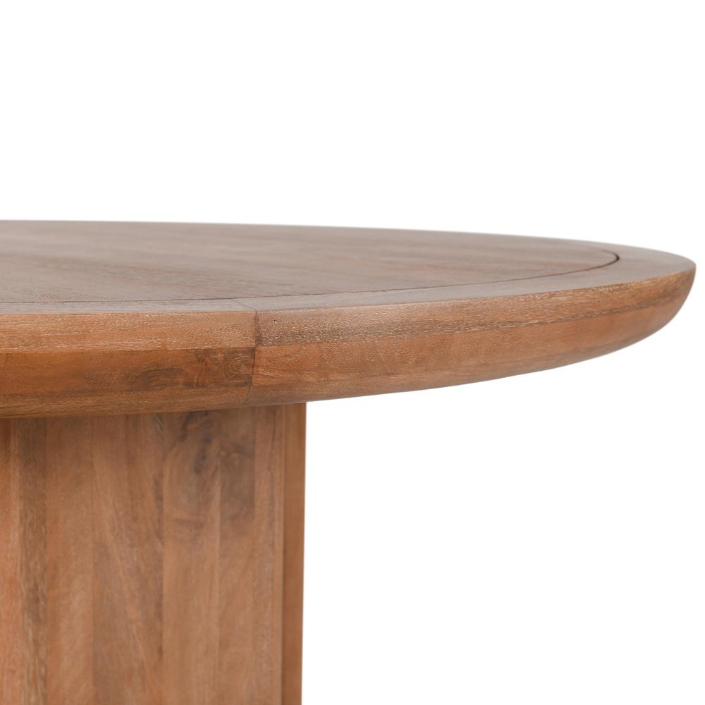 Classic Home - Selena 60in Round Mango Wood Dining Table In Umber - 51011770 veiw 4