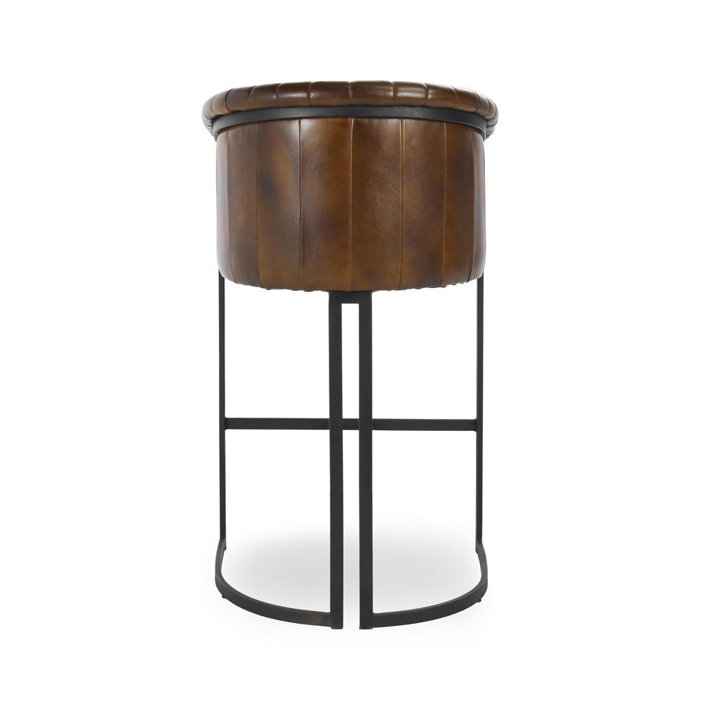 Classic Home - Seville 40in Top Grain Leather Bar Stool In Brown - 53001907 veiw 4