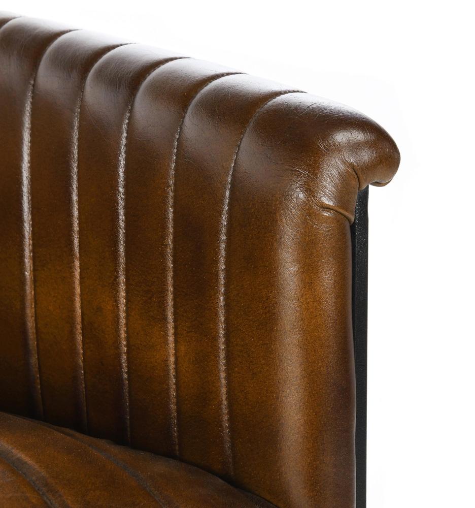 Classic Home - Seville 40in Top Grain Leather Bar Stool In Brown - 53001907 veiw 6