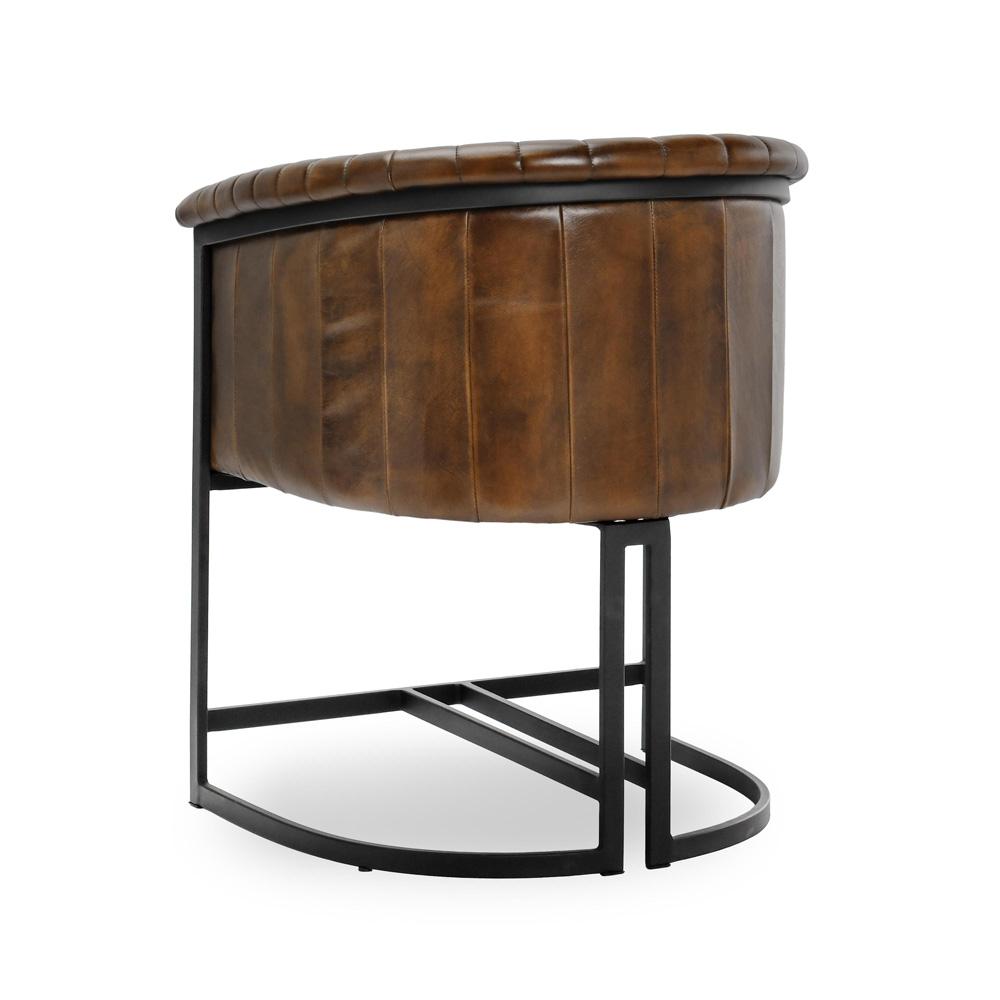 Classic Home - Seville Top Grain Leather Dining Chair In Brown - 53001906 veiw 4
