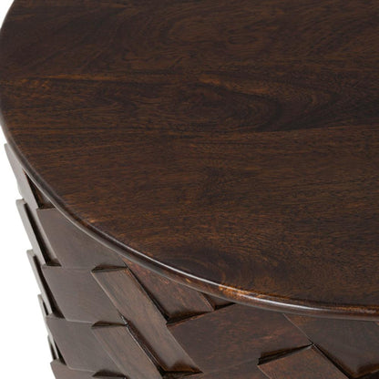 Classic Home - Shira 24in Round End Table In Kona Brown - 51011888 veiw 6