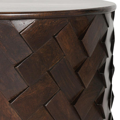 Classic Home - Shira 40in Round Coffee Table With Storage In Kona Brown - 51011887 veiw 2