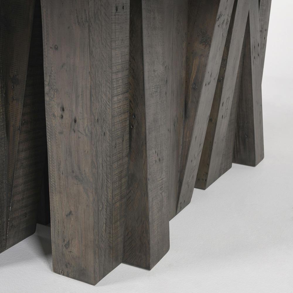 Classic Home - Simone 94in Reclaimed Pine Wood Dining Table In Antique Gray - 51031214 veiw 5