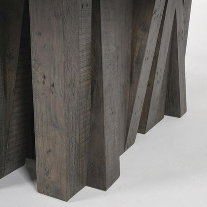 Classic Home - Simone 94in Reclaimed Pine Wood Dining Table In Antique Gray - 51031214 veiw 5