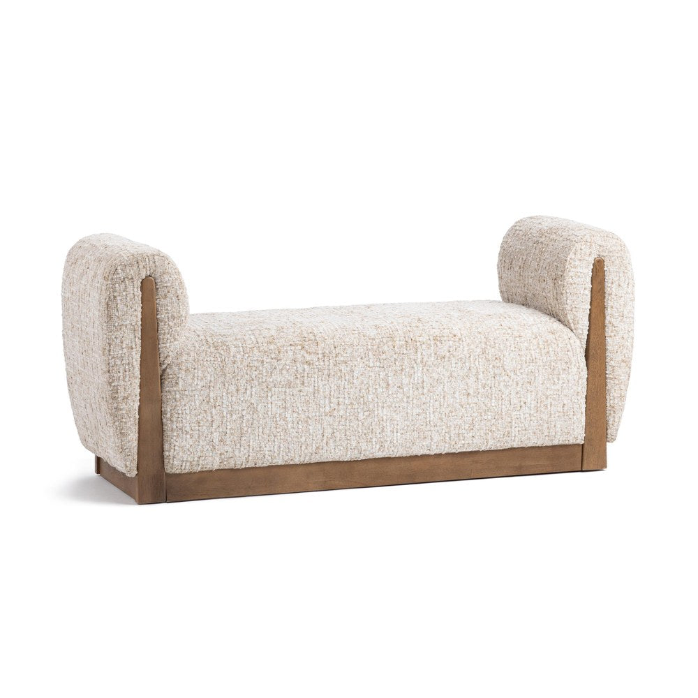 Classic Home - Soraya Upholstered Accent Bench - Wheatfield - 53006716 view 2