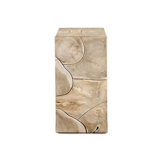 Classic Home  - Sorrento Teak Wood End Table - Natural - 51005314 veiw 1