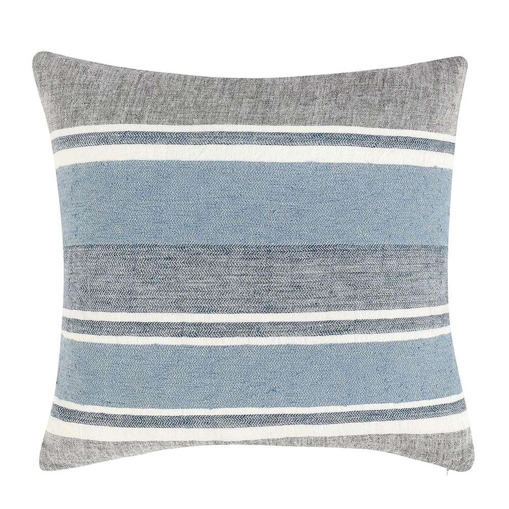 Classic Home - Stillness - Lima Capri Blue/Dark Gray 22x22 - V280016 veiw 1