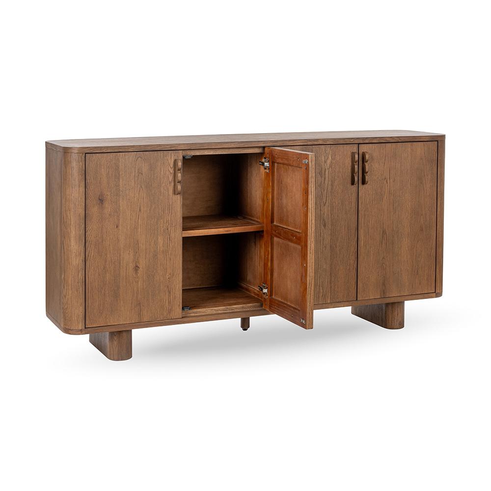 Classic Home  - Tacoma 4-Door Wood Sideboard Buffet - Oak Tan - 52004193 veiw 3