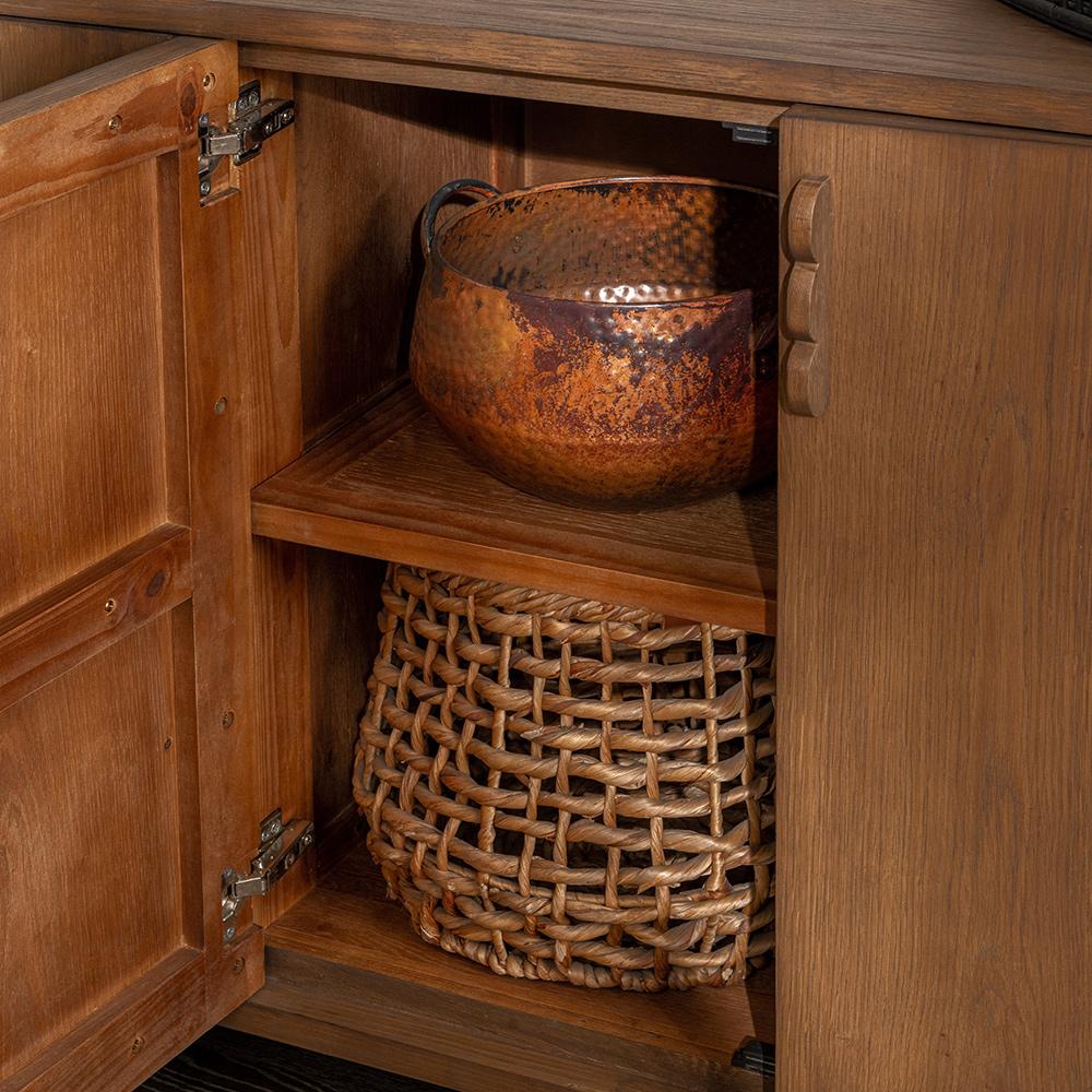 Classic Home  - Tacoma 4-Door Wood Sideboard Buffet - Oak Tan - 52004193 veiw 5