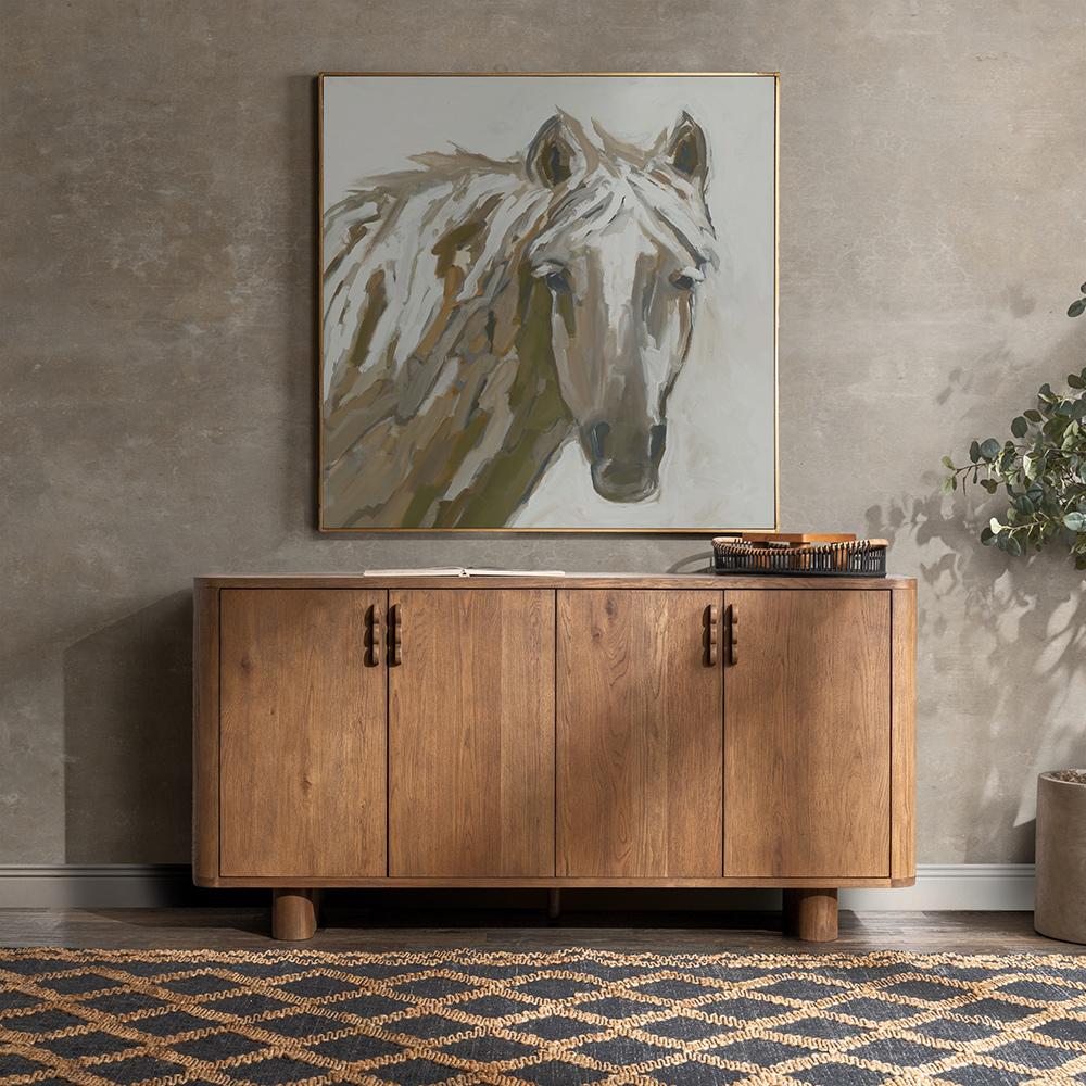 Classic Home  - Tacoma 4-Door Wood Sideboard Buffet - Oak Tan - 52004193 veiw 10