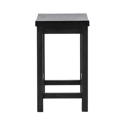 Classic Home - Tanner Reclaimed Pine Counter Stool - Carbon Black - 53006557 view 3
