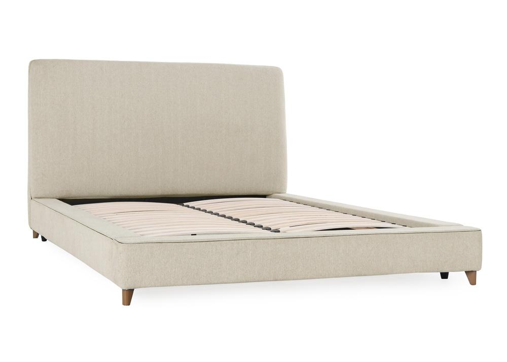 Classic Home - Tate Upholstered Eastern King Bed In Cream - 54003176 veiw 1