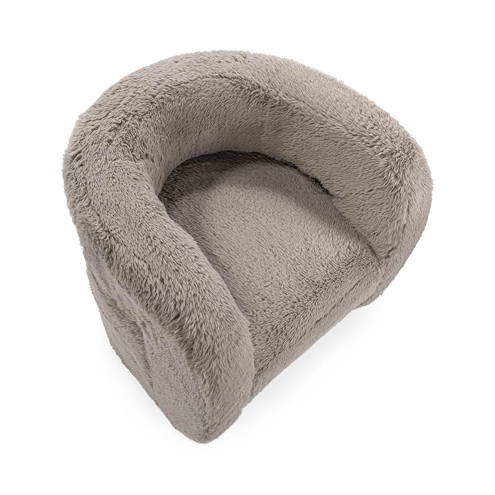 Classic Home  - Teddy Plush Fabric Cushioned Accent Chair - Granite - 53006305 veiw 7