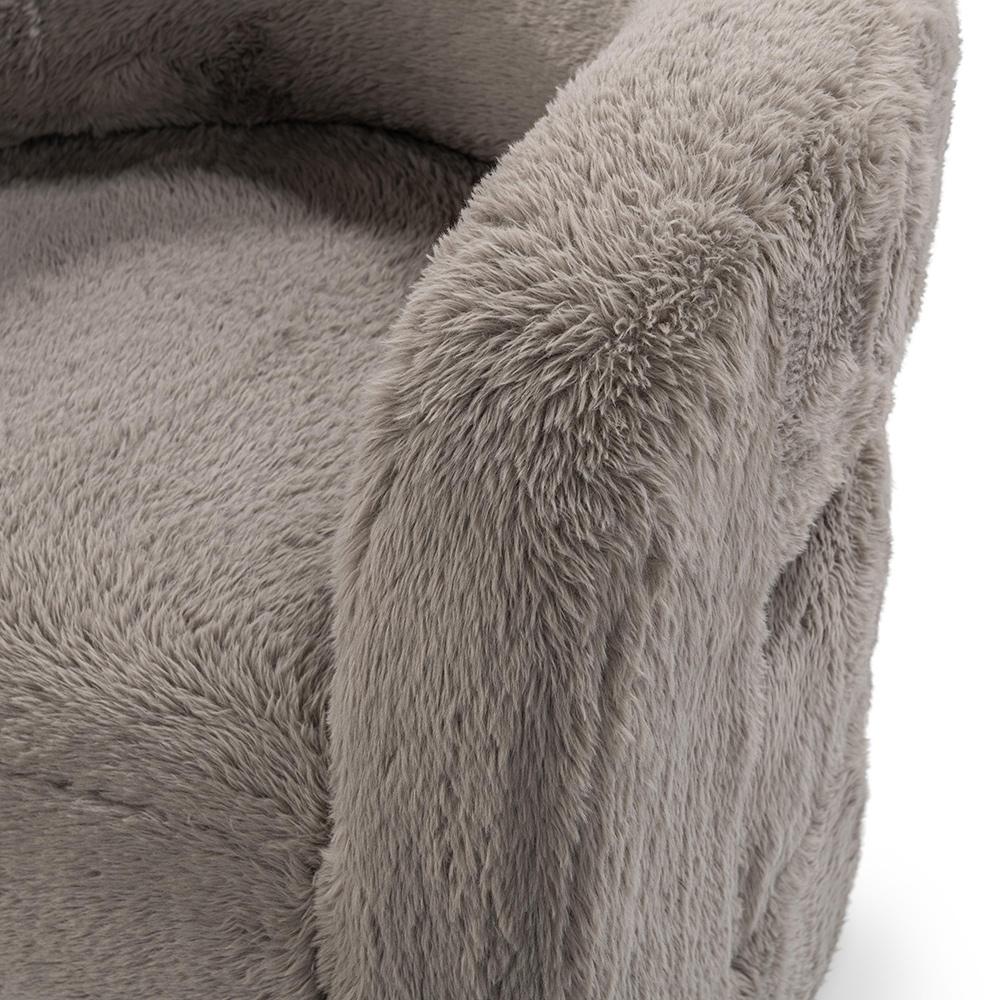 Classic Home  - Teddy Plush Fabric Cushioned Accent Chair - Granite - 53006305 veiw 8